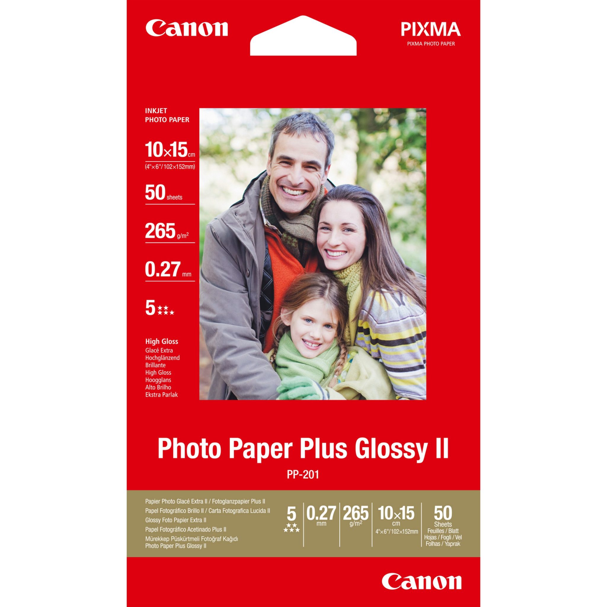 Fotoglanzpapier Plus PP-201 (50 Blatt - 100x 150mm) Fotoglanzpapier Plus PP-201 (50 Blatt - 100x 150mm)
