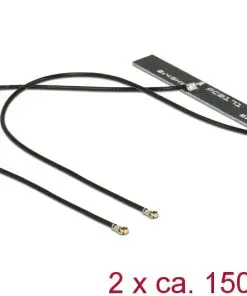 Delock WLAN Doppelantenne 2 x MHF IV HSC MXHP32 kompatibler Stecker