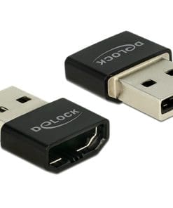 Delock Adapter HDMI-A Buchse > USB Typ-A Stecker schwarz