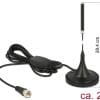 Delock Antenne DAB+ F Stecker 21 dBi aktiv omni starr