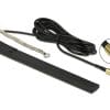 Delock Antenne DAB+ SMB Stecker 23 dBi aktiv omni schwarz schwarz Standfuß 2 m