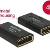 Delock Adapter HDMI-A Buchse > HDMI-A Buchse 4K Gender Changer schwarz