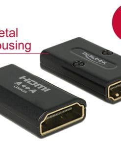 Delock Adapter HDMI-A Buchse > HDMI-A Buchse 4K Gender Changer schwarz