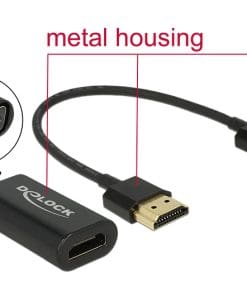 Delock Adapter HDMI-A Buchse > VGA Buchse (screwless)