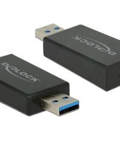 Delock Konverter USB 3.1 Gen 2 Typ-A Stecker > USB Type-C Buchse Aktiv schwarz
