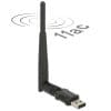 Delock WLAN USB 2.0 Stick Dualband 2.4/5 GHz WLAN_AC 433 802.11 ac/a/h/b/g/n 5 dBi 150 mm PCB intern Klebemontage