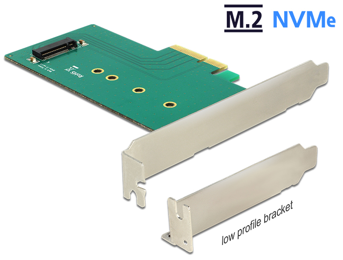 Delock PCIe x4 > 1x M.2 Key M NVMe Low Profile Form Faktor Delock PCIe x4 > 1x M.2 Key M NVMe Low Profile Form Faktor