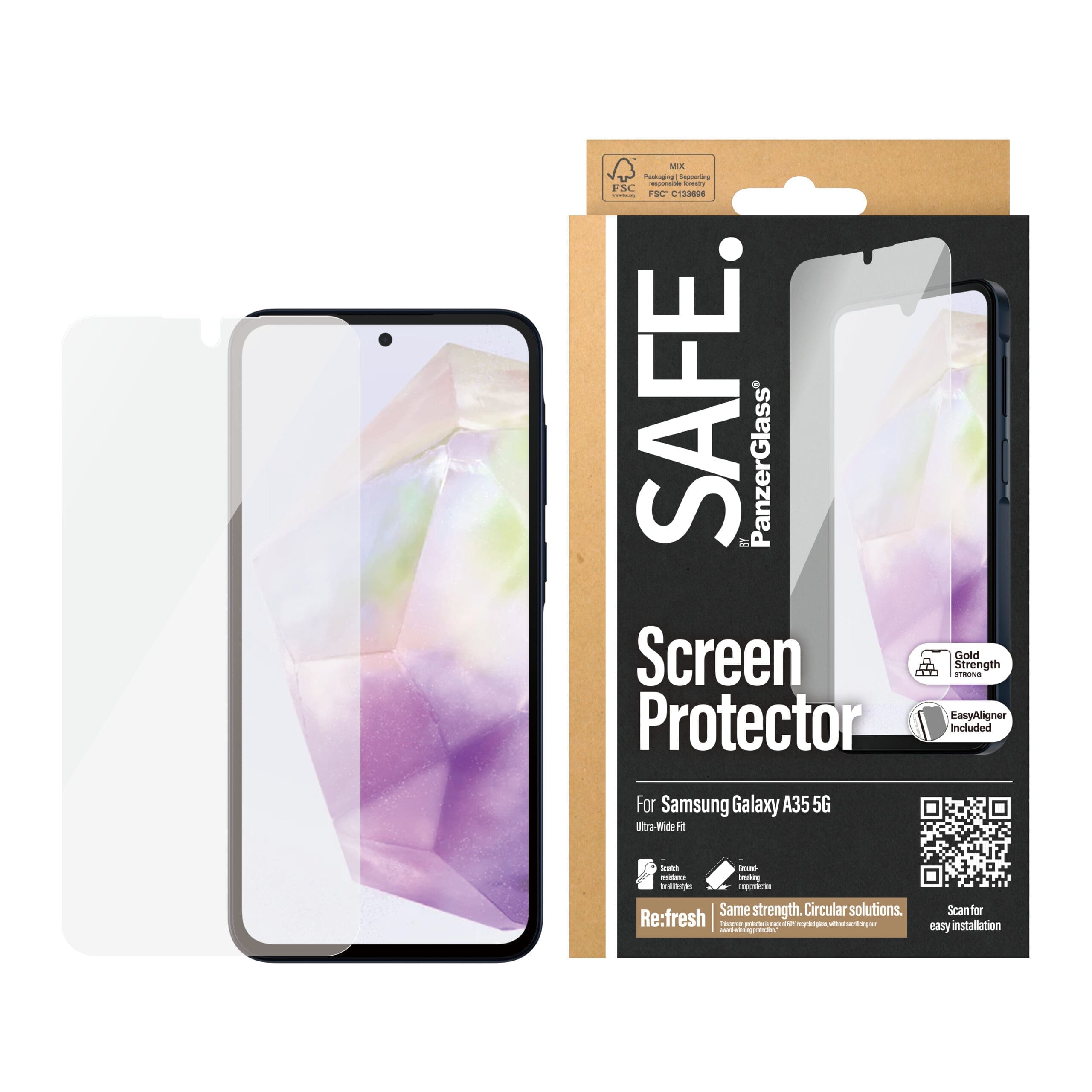 SAFE. by PanzerGlass Samsung A35 5G, UWF SAFE. by PanzerGlass Samsung A35 5G, UWF – Bild 2
