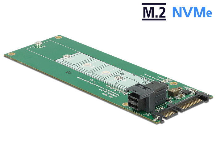 Delock Konverter SATA 22 Pin / SFF-8643 NVMe > 1 x M.2 Key M Delock Konverter SATA 22 Pin / SFF-8643 NVMe > 1 x M.2 Key M