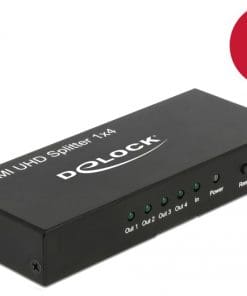Delock HDMI UHD Splitter 1 x HDMI in > 4 x HDMI out 4K