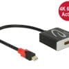 Delock Adapterkabel mini DisplayPort 1.2 Stecker > HDMI 2.0 Buchse weiß 4K Aktiv