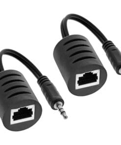 InLine® Audio über RJ45 passiv, 2x Klinke 3,5mm Stecker / RJ45 Buchse, max. 50m, 2er Pack