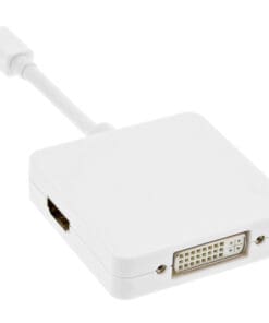InLine® Mini DisplayPort zu HDMI/DVI/DisplayPort Adapterkabel, weiß, weiß