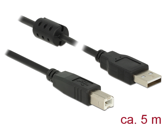 Delock Kabel USB 2.0 A Stecker > USB 2.0 B Stecker 5,0 m Delock Kabel USB 2.0 A Stecker > USB 2.0 B Stecker 5,0 m