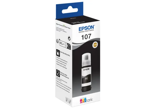 Epson Tintenflasche 107 Schwarz (70ml) Epson Tintenflasche 107 Schwarz (70ml) – Bild 3