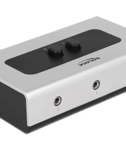 Delock Switch 2-port Klinke 3,5mm manuell bidirektional