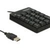 Delock Tastatur USB Nummernblock 19 Tasten