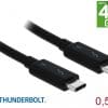 Delock Kabel Thunderbolt 3 USB-C Stecker > USB-C 0,5m
