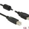 Delock Kabel USB 2.0 A Stecker > USB 2.0 B Stecker 1,0 m schwarz