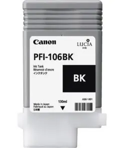 Canon PFI106BK IPF Tinte Schwarz 130ml