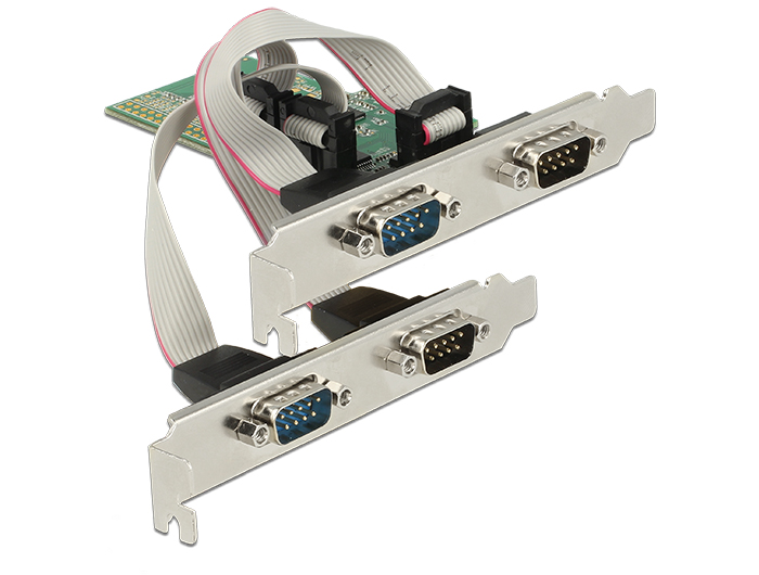 Delock PCIe x1 > 4 x Seriell RS-232 Delock PCIe x1 > 4 x Seriell RS-232