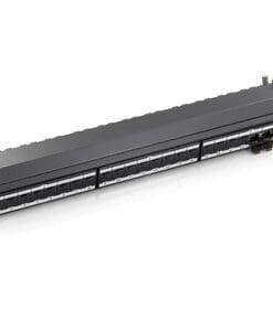 equip Cat.6a Patch Panel 24-Port 1HE 19" lichtgrau (RAL7035)