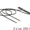 Delock WLAN Doppelantenne 2 x MHF IV / HSC MXHP32 kompatibler 802.11 ac/a/b/g/n