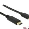Delock Kabel USB Type-C 2.0 Stecker > USB 2.0 Typ Micro-B Stecker 2,0 m