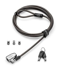 Kensington K68108EUM Kabelschloss Schwarz, Silber 1,8 m