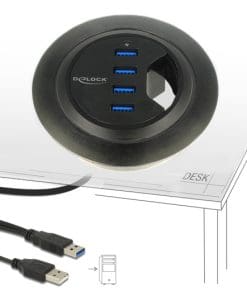 Delock HUB USB 3.0 Tisch-Hub 60 mm 4 x USB 3.0 Ports Delock
