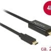 Delock Kabel USB Type-C Stecker > HDMI-A Stecker DP-Alt Mode 4K 30 Hz 2 m