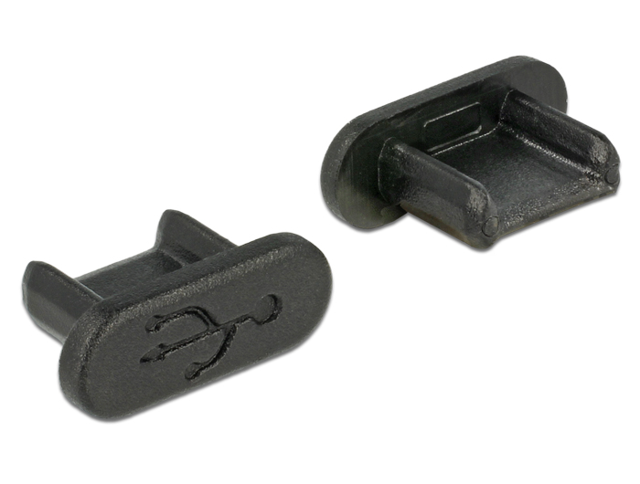 Delock Staubschutz für USB 2.0 Micro-B Buchse ohne Griff 10 Stück schwarz Delock Staubschutz für USB 2.0 Micro-B Buchse ohne Griff 10 Stück schwarz