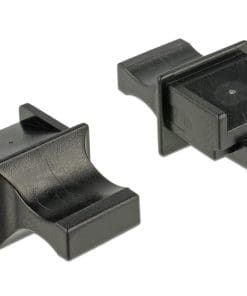Delock Staubschutz für RJ45 Buchse mit Griff 10 Stück schwarz