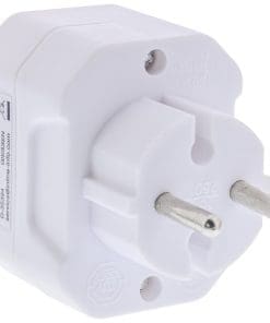 Alternative view of InLine® Steckdosenadapter, Schutzkontakt Stecker an 3x Eurobuchse, weiß
