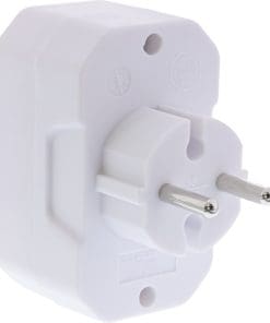 Alternative view of InLine® Steckdosenadapter, Schutzkontakt Stecker an 4x Eurobuchse, weiß