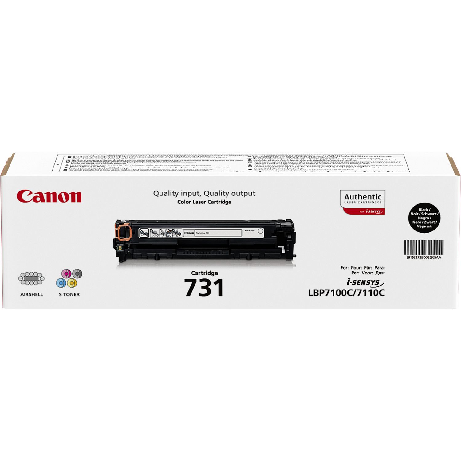 Canon Toner 731 BK Schwarz (ca. 1.400 Seiten) Canon Toner 731 BK Schwarz (ca. 1.400 Seiten) – Bild 3