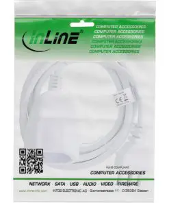 Alternative view of InLine® Strom-Verlängerung Schutzkontakt ITALIEN Stecker L / Buchse F, weiß, 2m