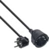 InLine® Strom-Verlängerung Schutzkontakt Stecker gewinkelt / Buchse, schwarz, 2m Equip Life Audio Split Cable - Audio-Adapter - Stereo Mini-Klinkenstecker (M) bis 4-poliger Mini-Stecker (W) - 13 cm - Schwarz