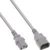 InLine® Kaltgeräteverlängerung, C13 auf C14, grau, 0,75m InLine Kaltgeräteverlängerung, C13 auf C14, 0,75m