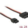 Delock Kabel Power SATA 15 Pin Stecker Slim 20 cm Verlängerung 50cm