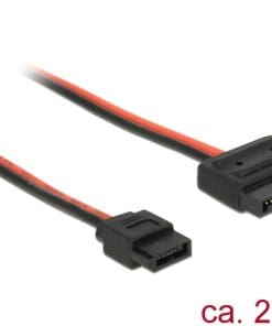 Delock Kabel Power SATA 15 Pin Stecker Slim 20 cm