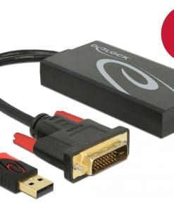 Delock Adapterkabel DVI 24+1 Stecker > Displayport 1.2 Buchse