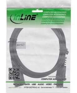 Alternative view of InLine® Netzkabel, C14 Kupplung auf C5 Stecker, schwarz, 1m