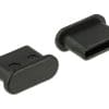 Delock Staubschutz für USB Type-C Buchse ohne Griff 10 Stück schwarz