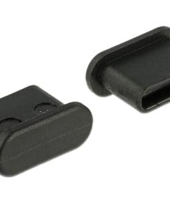 Delock Staubschutz für USB Type-C Buchse ohne Griff 10 Stück schwarz
