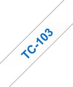 Alternative view of Schriftband TC-103 (lam.) Blau auf Gold 12mm x 7,7m