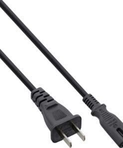 InLine® Netzkabel, Netzstecker China auf Euro 8 C7 Stecker, schwarz, 1,8m