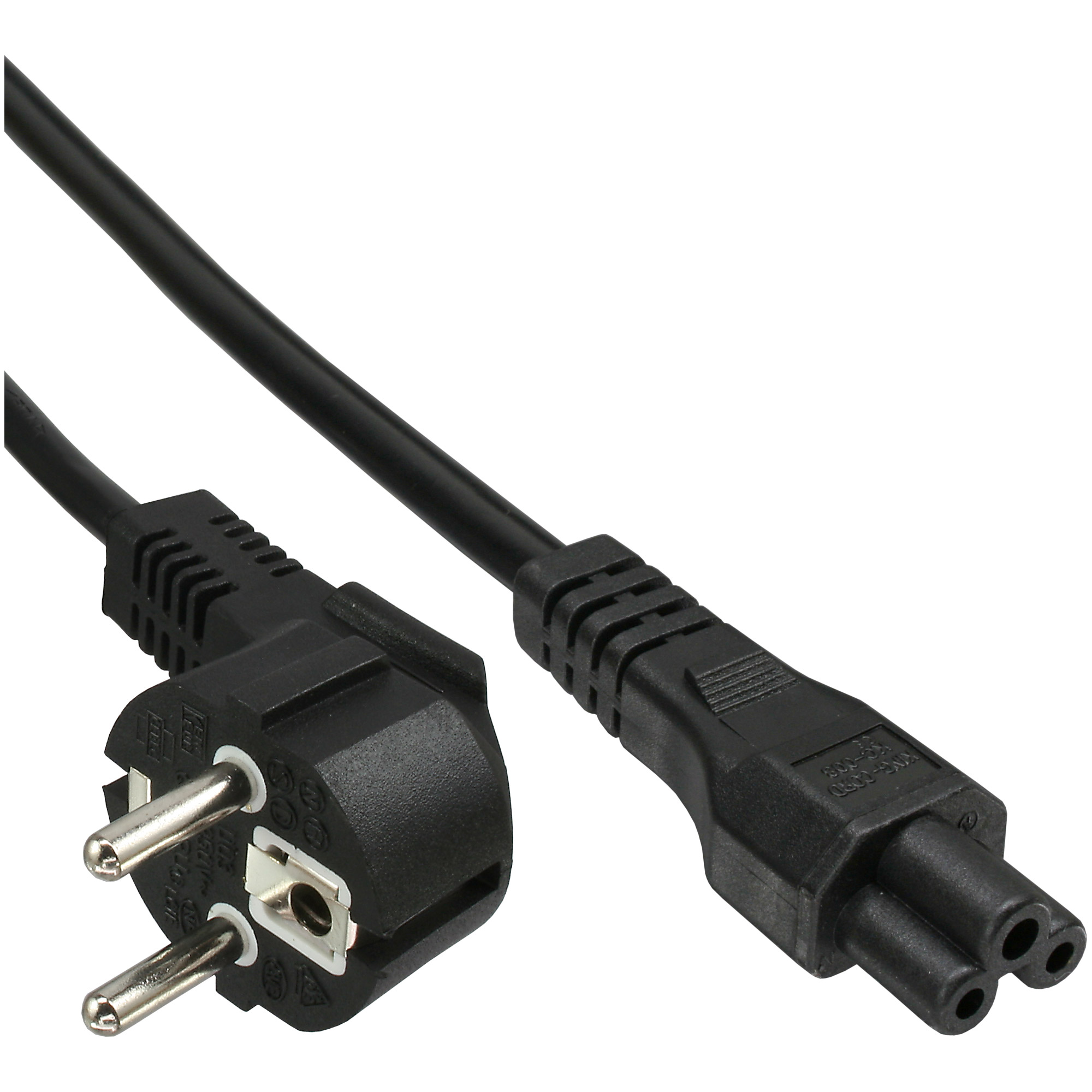 35er B-Pack InLine® Netzkabel für Noteb., Schutzk. gew. / 3pol Kuppl. schwarz 2m 35er B-Pack InLine® Netzkabel für Noteb., Schutzk. gew. / 3pol Kuppl. schwarz 2m