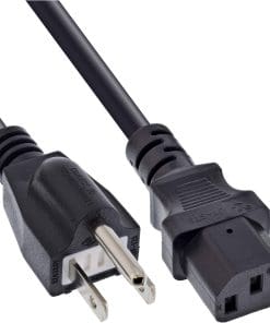 30er B-Pack InLine® Netzkabel, Netzstecker Japan / Kaltgerätestecker C13, 1,8m