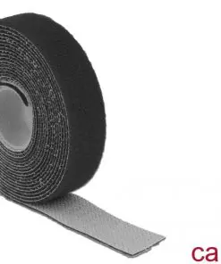 Delock Klett-Kabelbinder L 3 m x B 20 mm Rolle schwarz